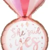 Foliopallo she said yes 41x72 cm