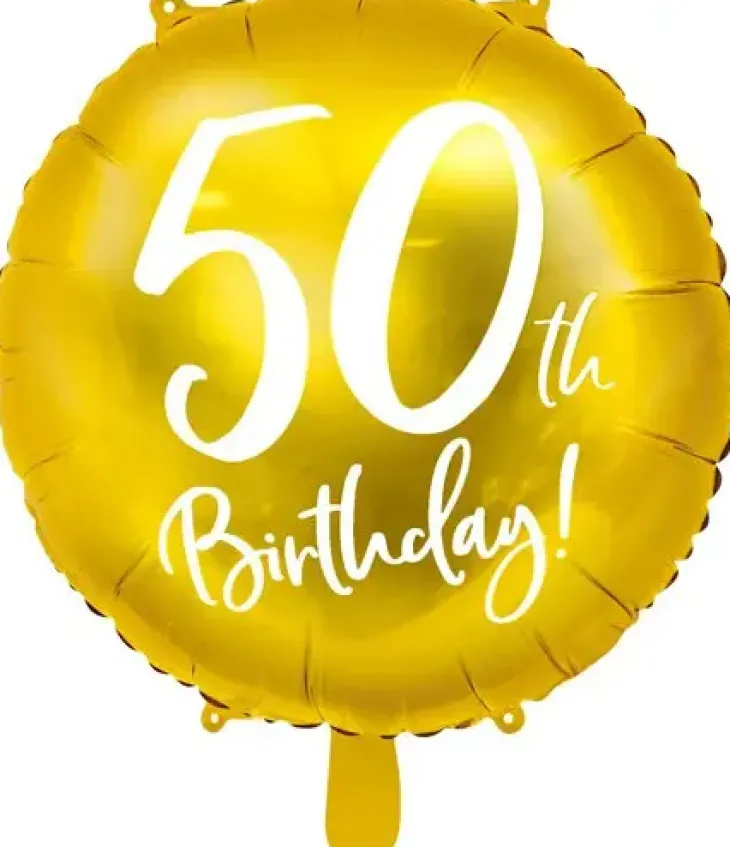 Foliopallo 50th birthday 45cm