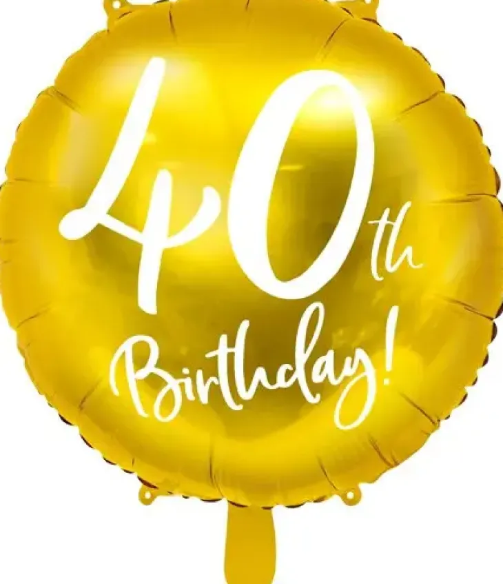 Foliopallo 40th birthday 45cm