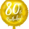 Foliopallo 80th birthday 45cm