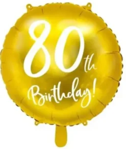 Foliopallo 80th birthday 45cm