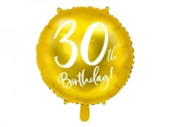 Foliopallo 30th birthday kulta 45cm