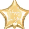 Foliopallo tähti happy new year 44cm