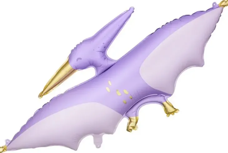 Foliopallo violetti dinosaurus 115x53 cm