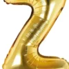Foliopallo z kirjain 35cm kulta