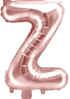 Foliopallo z kirjain 35cm ruusukulta
