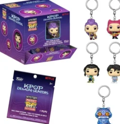 Funko pop demon hunters mystery keychain