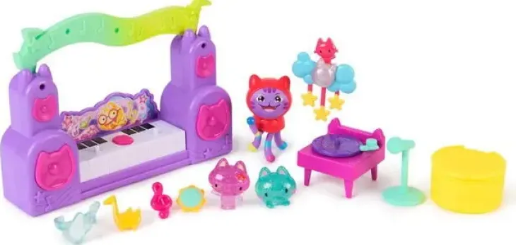 Gabby's dollhouse movie party room set