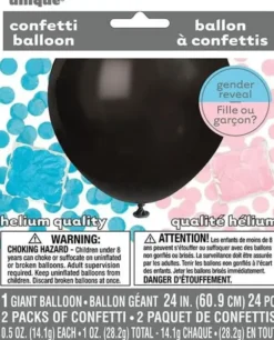 Gender reveal pallo sininen ja pinkki 60