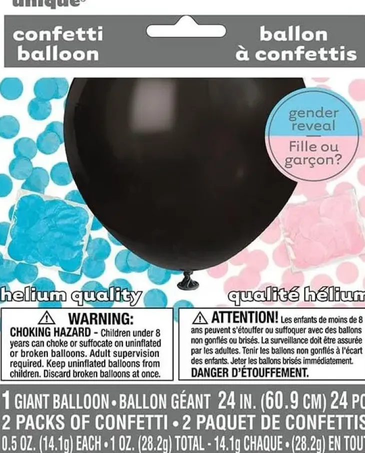 Gender reveal pallo sininen ja pinkki 60