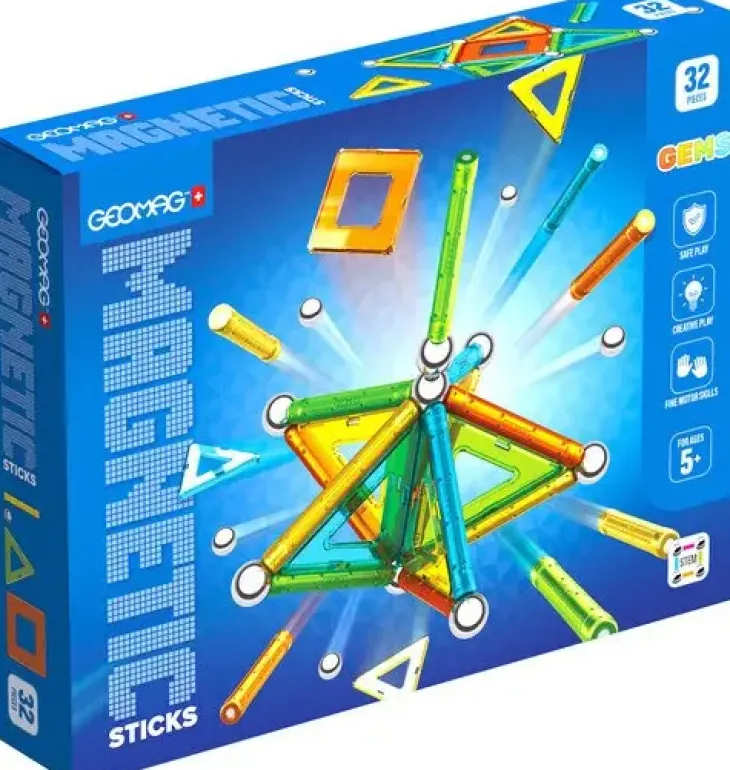 Geomag magnetic sticks gems 32