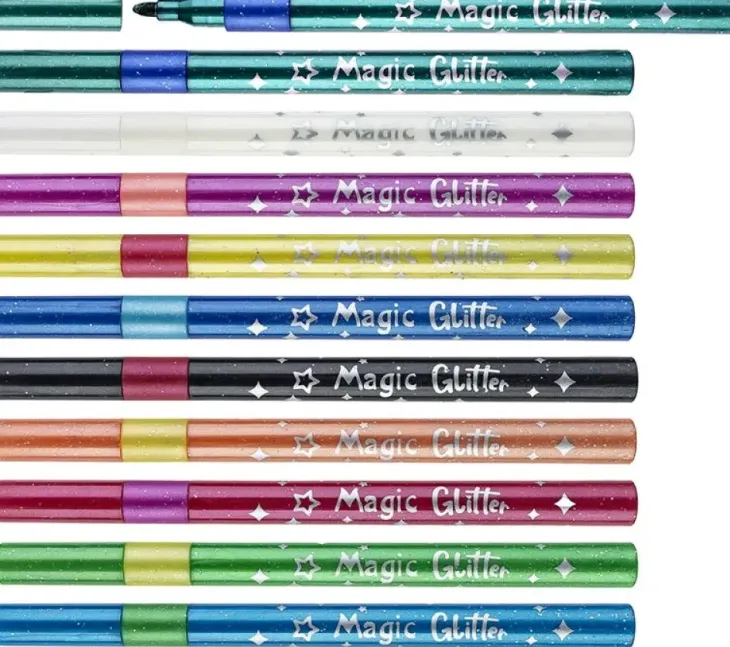 Glitter huopakynä magic 10 väriä