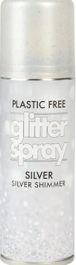 Glitterspray hiuksiin hopea 100ml