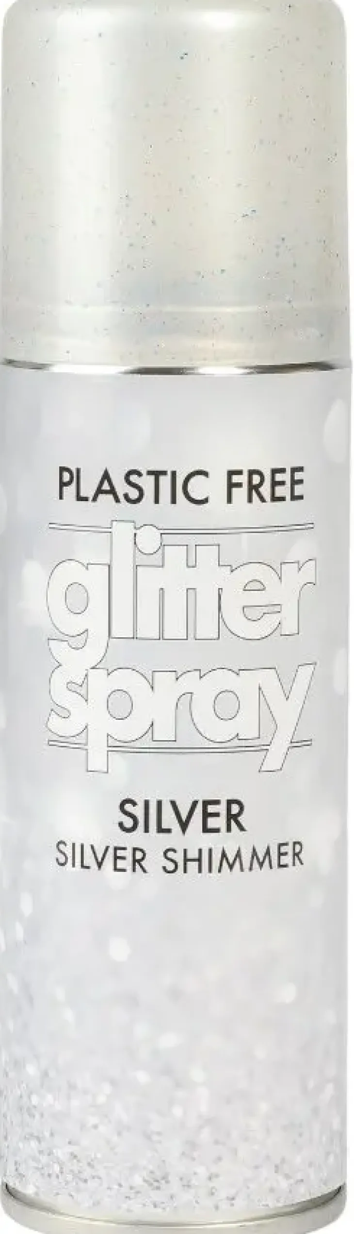 Glitterspray hiuksiin hopea 100ml