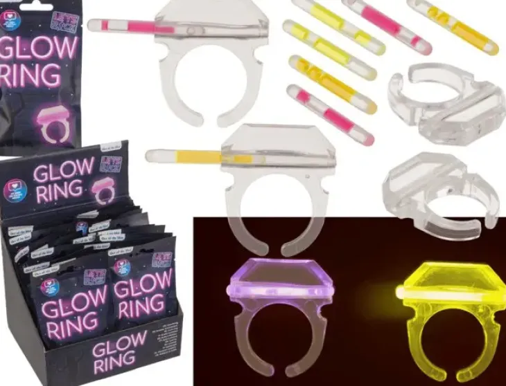 Glow ring valotikku sormus
