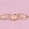 Great pretenders chick butterfly rings