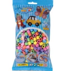 Hama maxi pussi 500 helmeä pastelli mix