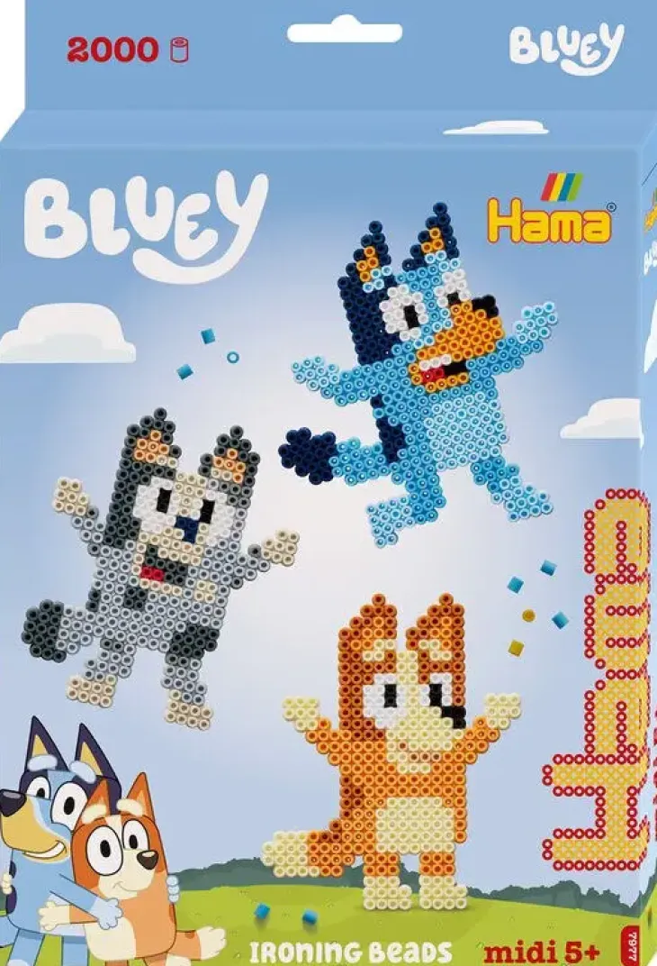 Hama midi bluey pakkaus 2000 helmeä
