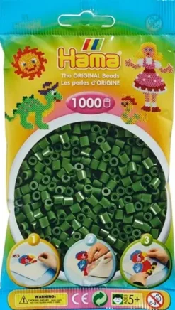 Hama 1000 midi tummanvihreä 207-102