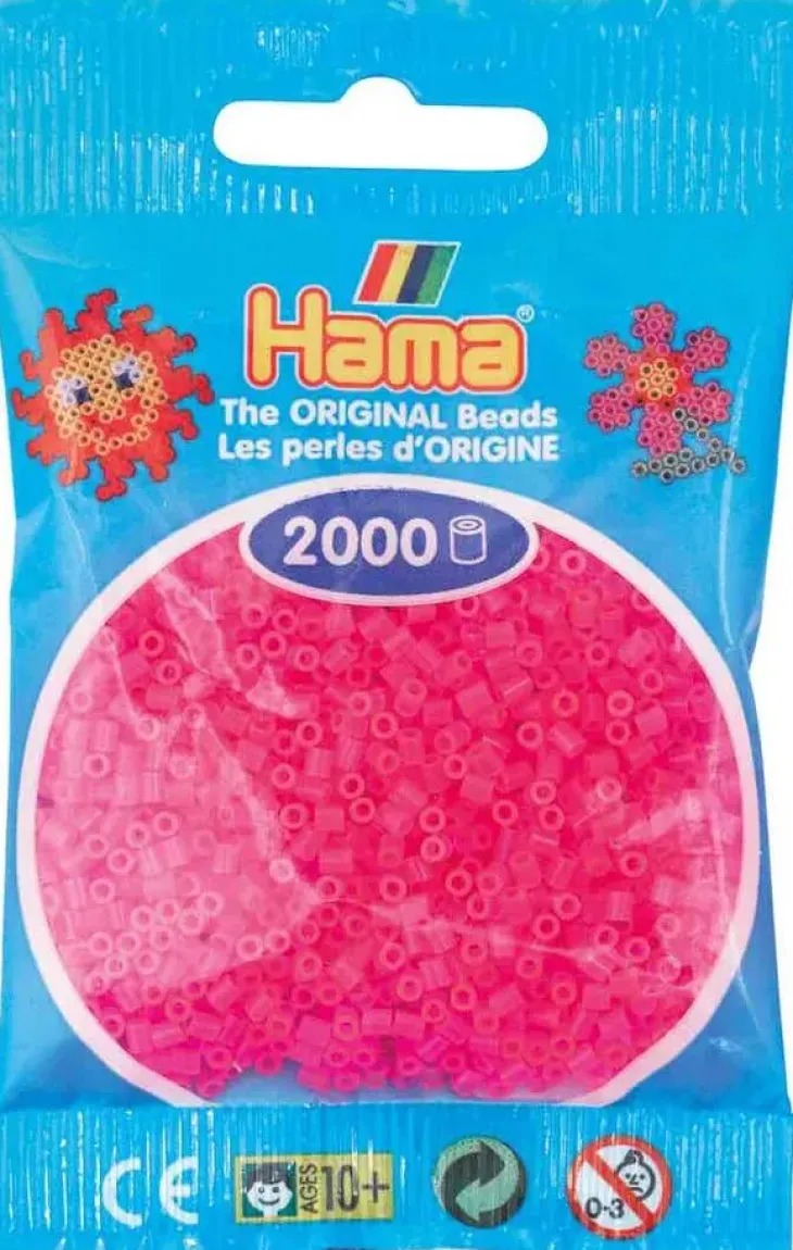 Hama mini neon pinkki