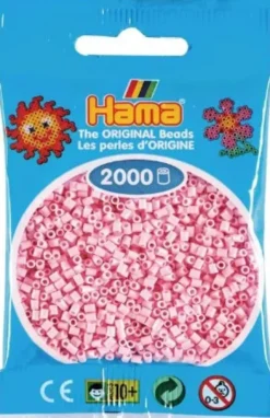 Hama mini vaalea roosa