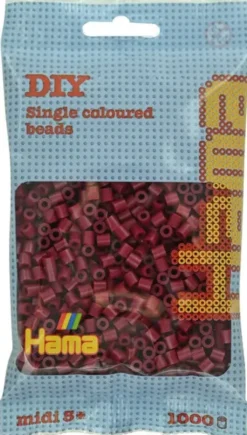 Hama pussi 1000 maroon punainen 207-118