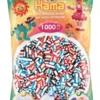 Hama pussi 1000 3-mix valkoraita 207-91