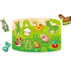 Hape kotieläimet nuppipalapeli