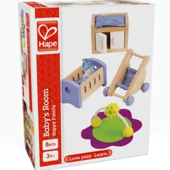 Hape nukkekodin vauvanhuone