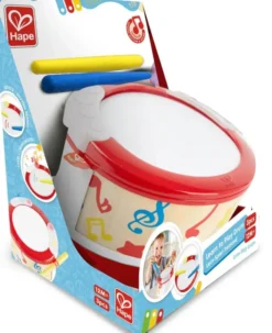 Hape opi soittamaan rumpu