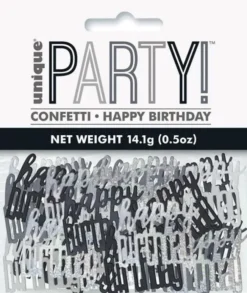 Happy b-day confetti musta