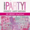 Happy b-day confetti pinkki
