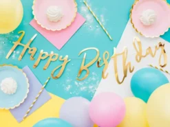 Happy birthday banner kulta
