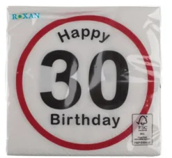 Happy birthday 30 lautasliina 20 kpl