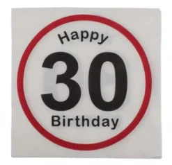 Happy birthday 30 lautasliina 20 kpl
