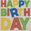Happy birthday lautasliina 20 kpl