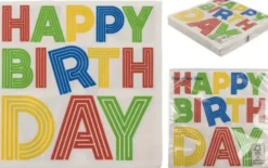Happy birthday lautasliina 20 kpl