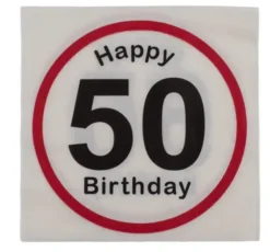 Happy birthday 50 lautasliinat 20 kpl
