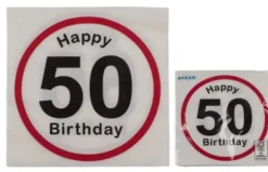 Happy birthday 50 lautasliinat 20 kpl