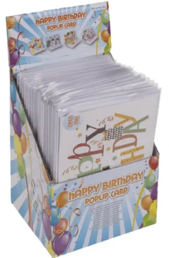 Happy birthday pop up kortti