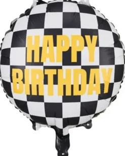 Happy birthday ruutu foliopallo
