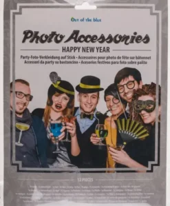 Happy new year kuvausrekvisiitta 12 osaa