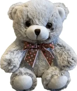 Harmaa nallepehmo 18cm