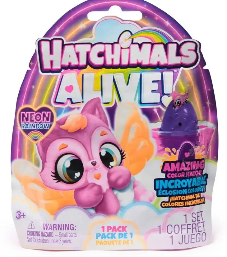 Hatchimals alive neon rainbow 1 pack