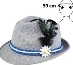 Hattu oktoberfest sininen nauha