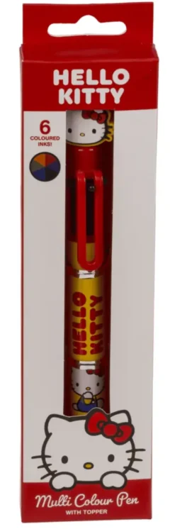 Hello kitty multi color pen 6 colors
