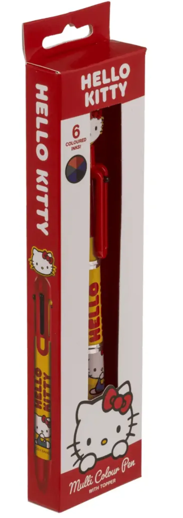 Hello kitty multi color pen 6 colors