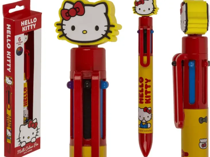 Hello kitty multi color pen 6 colors