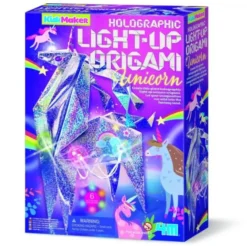 Holografi origami valoilla yksisarvinen