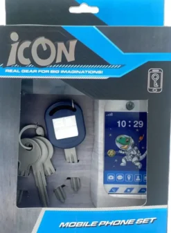 Icon matkapuhelin ja tarvikkeet